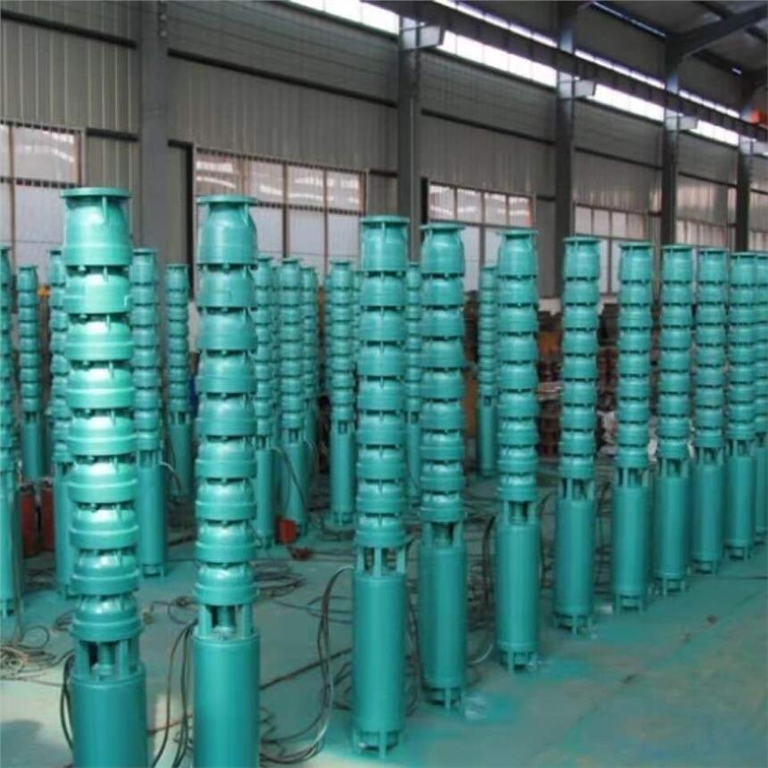 深井潛水電泵鑄鐵380v三相電井水抽水泵高揚(yáng)程家用農(nóng)用灌溉抗沙葉輪小型深水泵